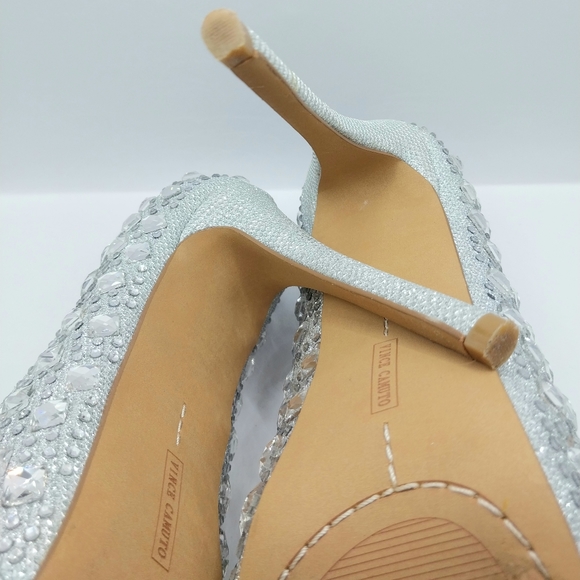 Vince Camuto Candice Silver Stone Pumps - Picture 8 of 9